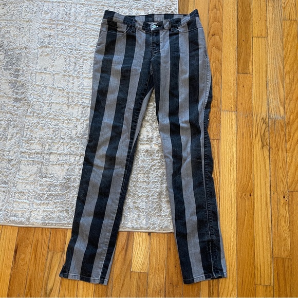 Ksubi super skinny jeans in jail bird striped 30 (д3783) - Picture 3 of 10